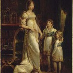 La reine Hortense et ses deux fils, Napoléon-Louis (1804-1832) et Louis-Napoléon (1808-1873)