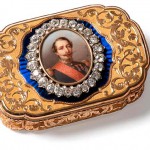 Portrait de Napoléon III (miniature sur une boîte de présent)