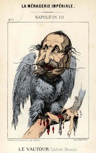 The Imperial Menagerie. Napoleon III The Vulture (Cowardliness – Ferocity)