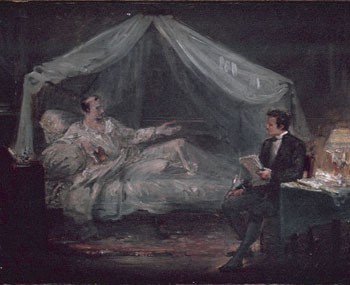 Napoleon on St Helena dictating his memoirs to Las Cases
