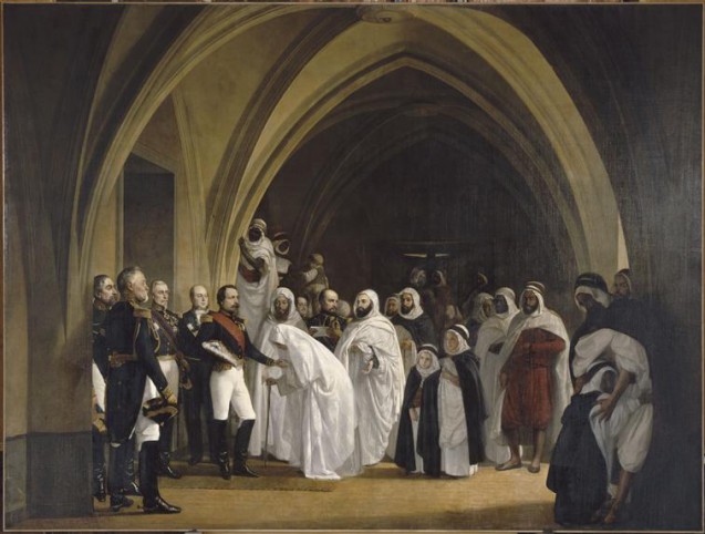 Louis Napoleon, the prince-president announces to Abd el-Kader his freedom at the Château d’Amboise, 16 October 1852