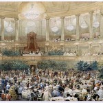 Supper offered by Emperor Napoleon III to Queen Victoria in the salle de l’Opéra, Château de Versailles, 25 August 1855