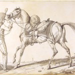 Carle Vernet, Un hussard et son cheval.