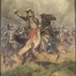 Dernière charge du général Lasalle, tué à Wagram le 6 juillet 1809