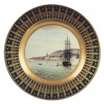 La frégate <i>La Muiron</i> débarquant à Ajaccio avec Bonaparte en octobre 1799