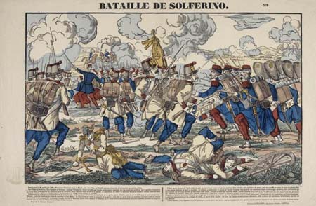 Epinal image (printed by Pellerin): The Battle of Solferino 1859
