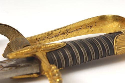 Luxury sword given by the First Consul to General Ney: guard (detail)