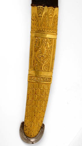 Luxury sword given by the First Consul to General Ney: chape (detail)