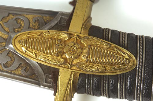Luxury sword given by the First Consul to General Ney: thunderbolt (detail)