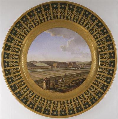 Assiette du service particulier de l’Empereur : Palais de Schönbrunn
