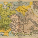 Carte de l’Europe centale durant la campagne d’Autriche de 1809
