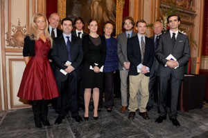 The awardees, H.I.H. the Princess Napoleon and the Prince d'Essling © Fondation Napoléon