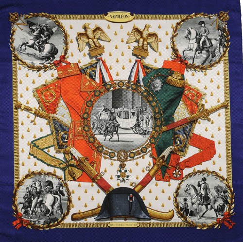 hermes logo scarf