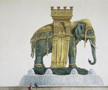 Projet de la fontaine de l’éléphant de la Bastille