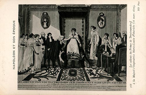 Les adieux du prince de Trauttmansdorff à Marie-Louise d’Autriche
