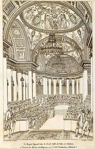 Le banquet du mariage de Napoléon et de Marie-Louise