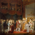 The religious marriage of Napoleon I and Marie-Louise in the Salon Carré at the Louvre, on 2 April, 1810