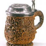 Beer tankard decorated with Napoleonic scenes