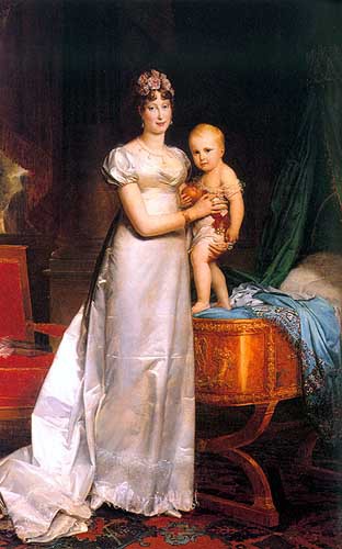 Marie-Louise Impératrice des Français et le roi de Rome