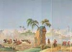 Scene from the Battle of the Taku Forts, August 1860: panoramic wallpaper sections