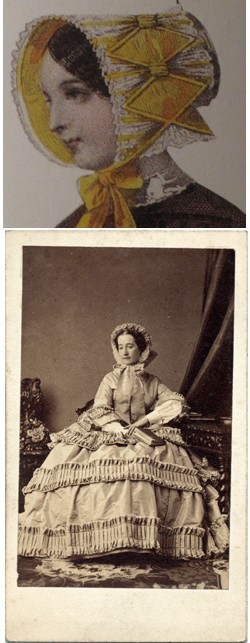 Gravure mode. Photographie de l'impératrice Eugénie, 1858, (c) Fondation Napoléon.
