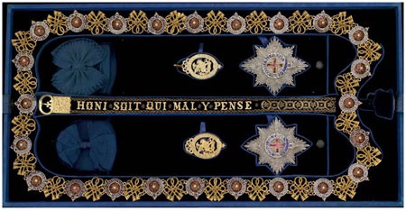 Plateau écrin de l’ordre de la Jarretière de Napoléon III