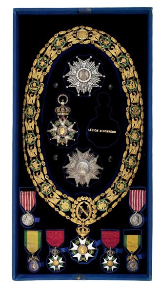 Plateau-écrin de la Légion d’honneur de l’empereur Napoléon III