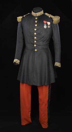 Napoleon III's undress tunic and trousers, worn at the Battle of ...