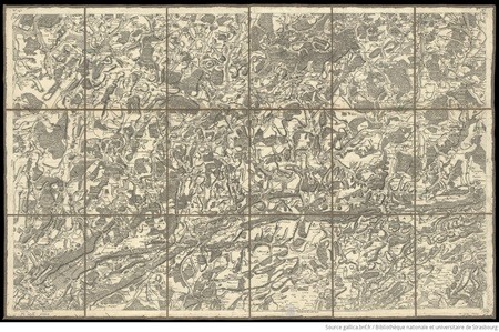Carte géométrique de France au 1/86 400, dite de Cassini ou de l'Académie <br>© BnF Gallica