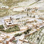 Scale model of the ruined church of San Pietro in Montorio, used by Garibaldi as his headquarters and to house the wounded (detail)