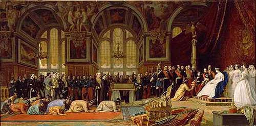 Réception des ambassadeurs siamois par l’empereur Napoléon III au palais de Fontainebleau
