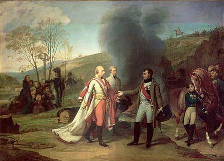 Entrevue de Napoléon Ier et de François II après la bataille d’Austerlitz (4 décembre 1805)