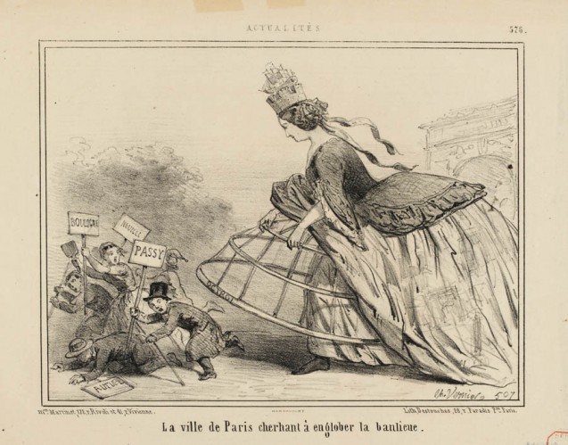Actualités./576./La ville de Paris cherchant à englober la banlieue, Charles Vernier (1858) CC0 Paris Musées / Musée Carnavalet - Histoire de Paris