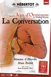 La conversation, une pièce tirée du roman de Jean d’Ormesson