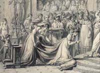 The Coronation <i> © Fondation Napoléon / P Maurin-Berthier” /><STRONG>E.R: </STRONG>The exhibition is built around converging standpoints, occasionally with surprising switches of perspective. Visitors take part part in a history which, far from being fixed, is still being written. <BR>Visitors will find the major works, such as the famous of the <EM><A class=texteIntro href=