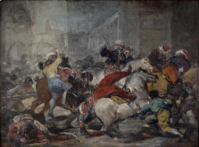 Sketch of ‘2 May 1808 in Madrid’, also called ‘The Assault against the Mamlukes at the Puerta del Sol’