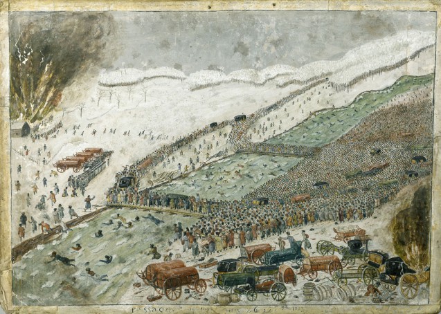 Passage de la Bérézina par l’armée française, le 28 novembre 1812