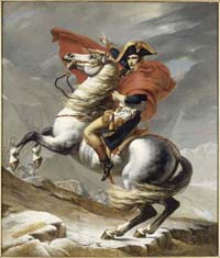 Bonaparte franchissant le col du Grand Saint-Bernard © Châteaux de Versailles, Trianon RMN / Blot