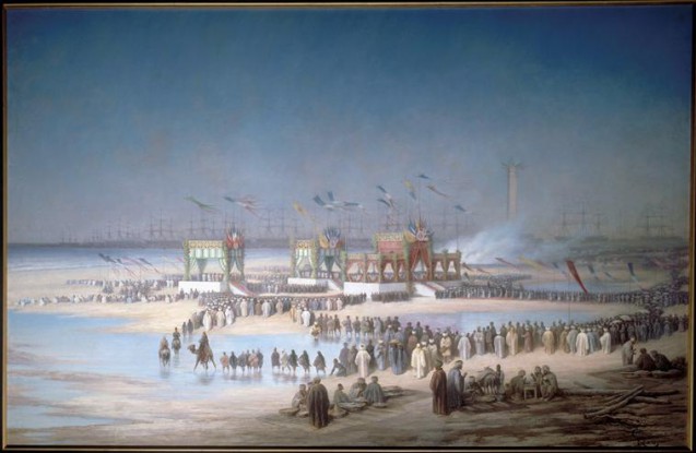 Cérémonie d’inauguration du canal de Suez à Port-Saïd, le 17 novembre 1869