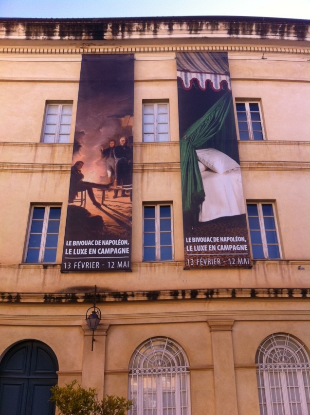 Pierre Branda : Backstage at the Napoleon in bivouac exhibition at the Palais Fesch in Ajaccio (Corsica), February 2014.