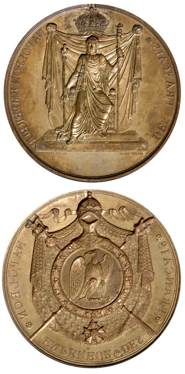 Matrices du sceau et contre-sceau de majesté de Napoléon Ier (1805)