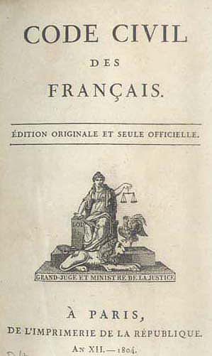 Code civil des Français, 1804 © Fondation Napoléon