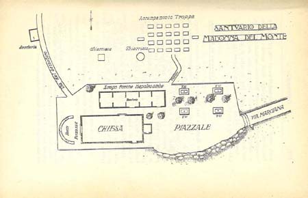 Plan de l’ermitage de la Madonna del Monte à Elbe