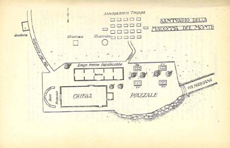Plan of the Hermitage of "La Madonna del Monte" on Elba