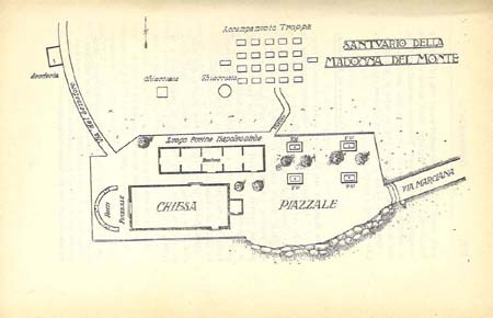 Plan of the Hermitage of "La Madonna del Monte" on Elba