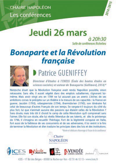 [Chaire Napoléon] Bonaparte et la révolution française