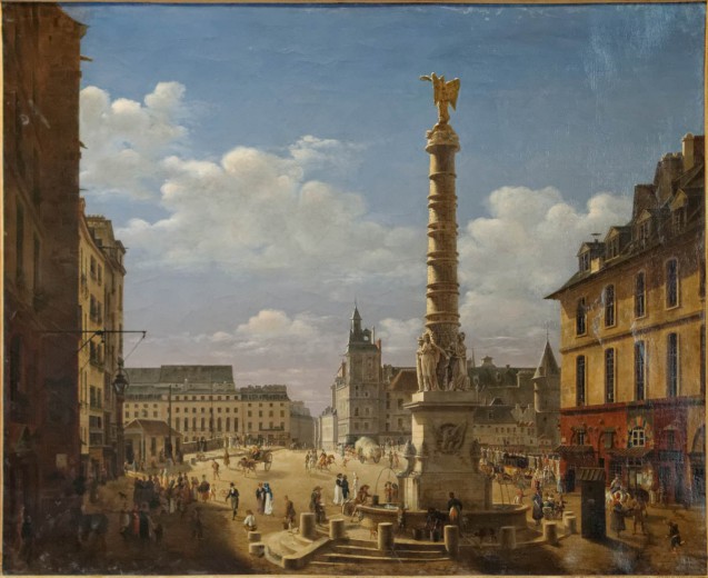 LA FONTAINE ET LA PLACE DU CHÂTELET EN 1810