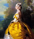 Eugénie à la mode Marie-Antoinette par F. X. Winterhalter (1864)