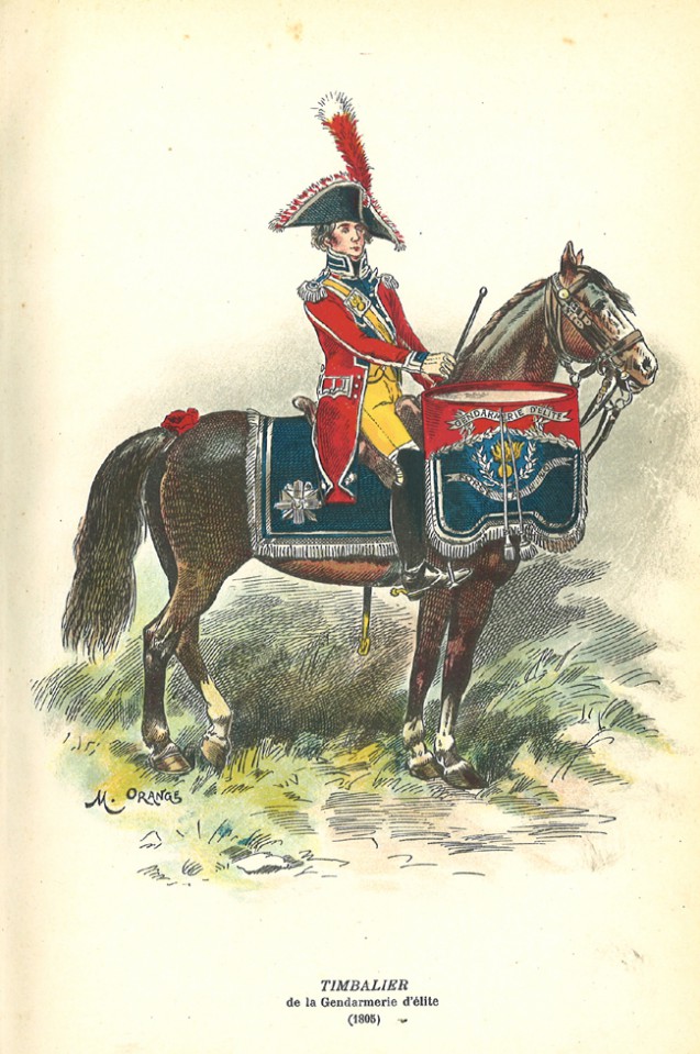 Timbalier. Gendarmerie d'élite : La Giberne, 1900-1901