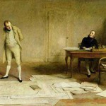 St Helena 1816 – Napoleon dictating to Count Las Cases the Account of his campaigns